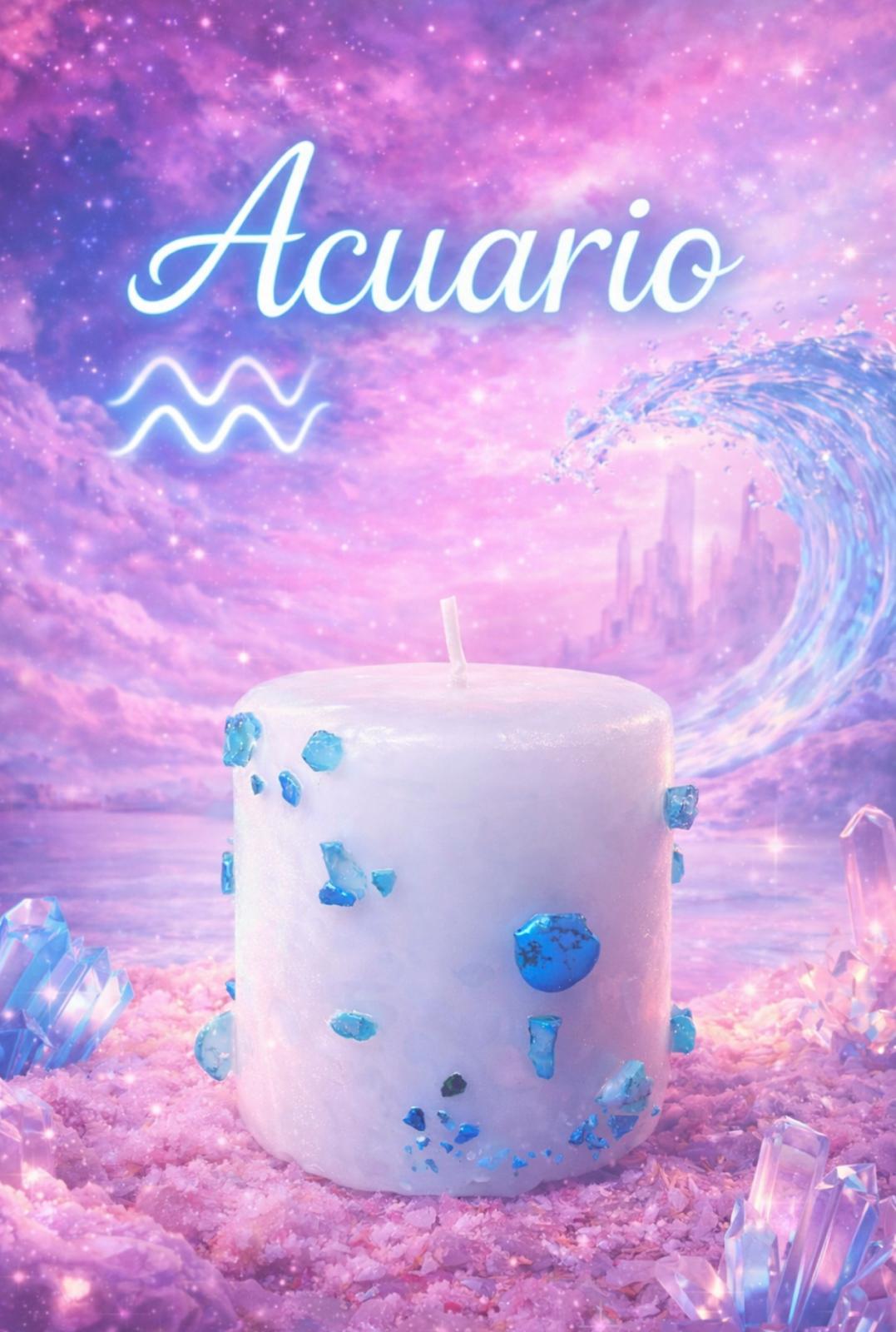 velas del zodiaco - Acuario